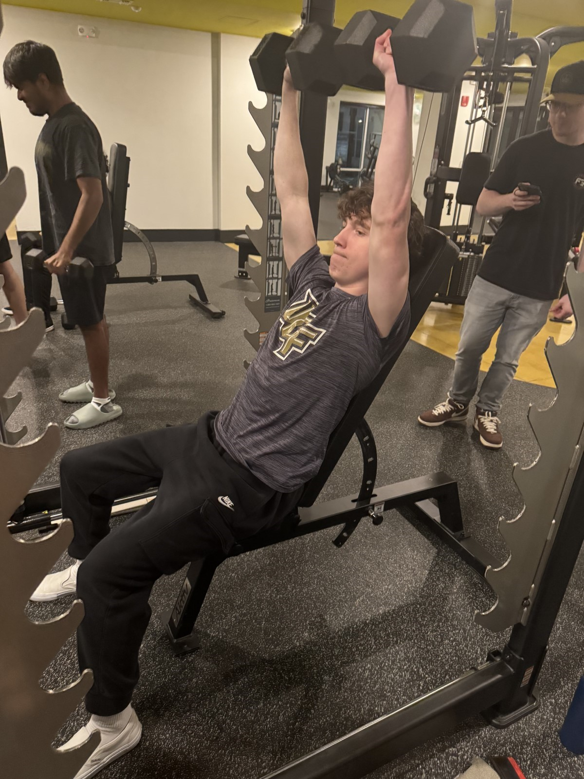 End the exercise with your arms fully extended above your head.